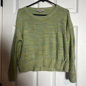 Green Multicolored Knit Sweater - Small